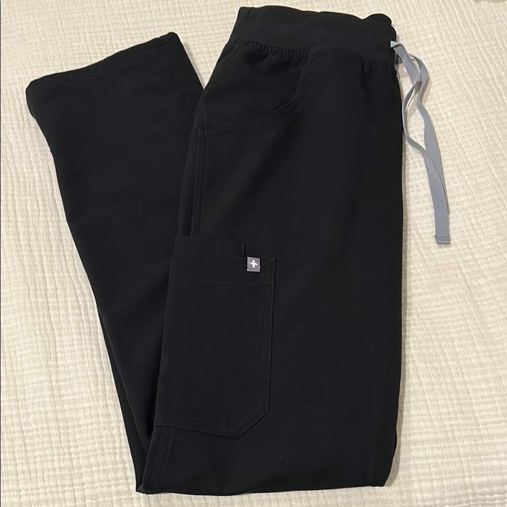 Figs Black Kade Cargo Scrub Pants